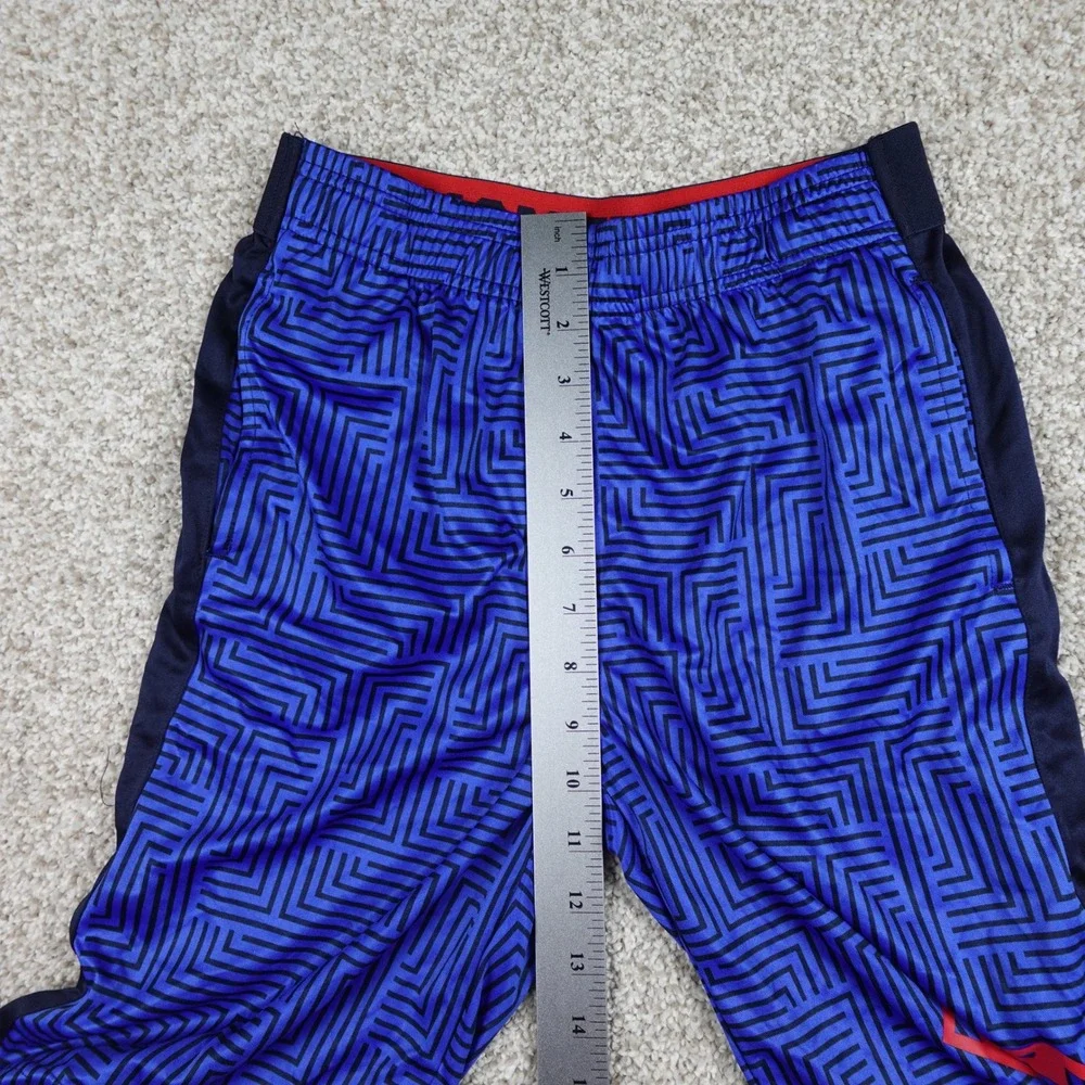 Superman Boys Blue Black Geometric Athletic Shorts Size 10/12 MBL0003WT